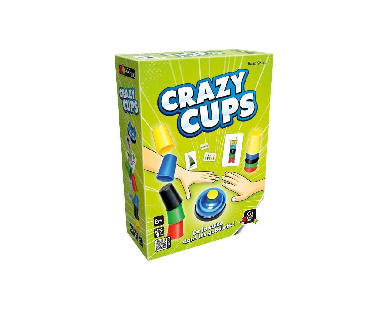 Gigamic - Reflex Game-Crazy Cups, 6 years to 99 years, AMHCC