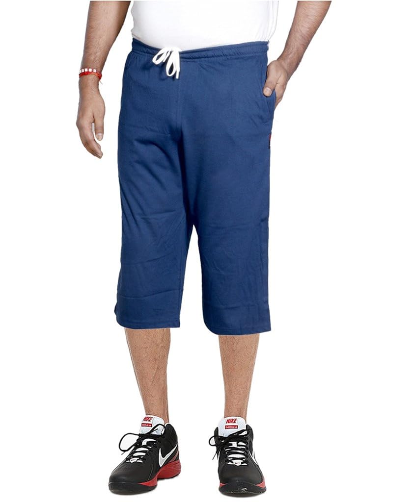 indiweaves men's regular fit nightwear/ capri