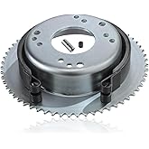 VCUJSUC 60 Tooth 35 Chain Sprocket 4.5" Drum with Brake Band For Astro Wheel Go Kart Mini Bike ATV