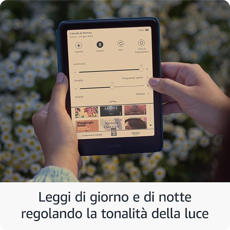 Kindle Colorsoft 16 GB (modello 2024), con schermo a colori che dà vita a copertine e contenuti, ora con evidenziazioni a colori, senza pubblicità (nero)