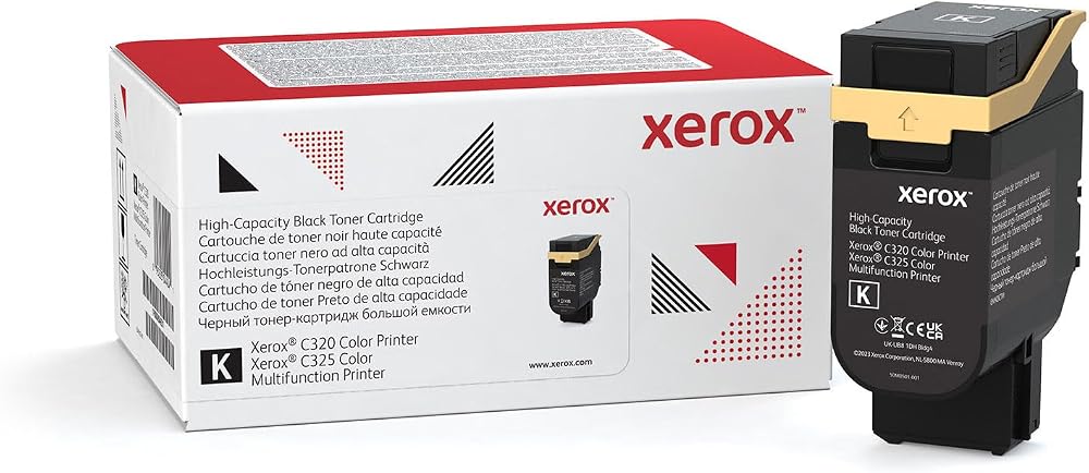 Xerox 006R04831 Black High Capacity Toner Cartridge 8000 Pages C320 C325