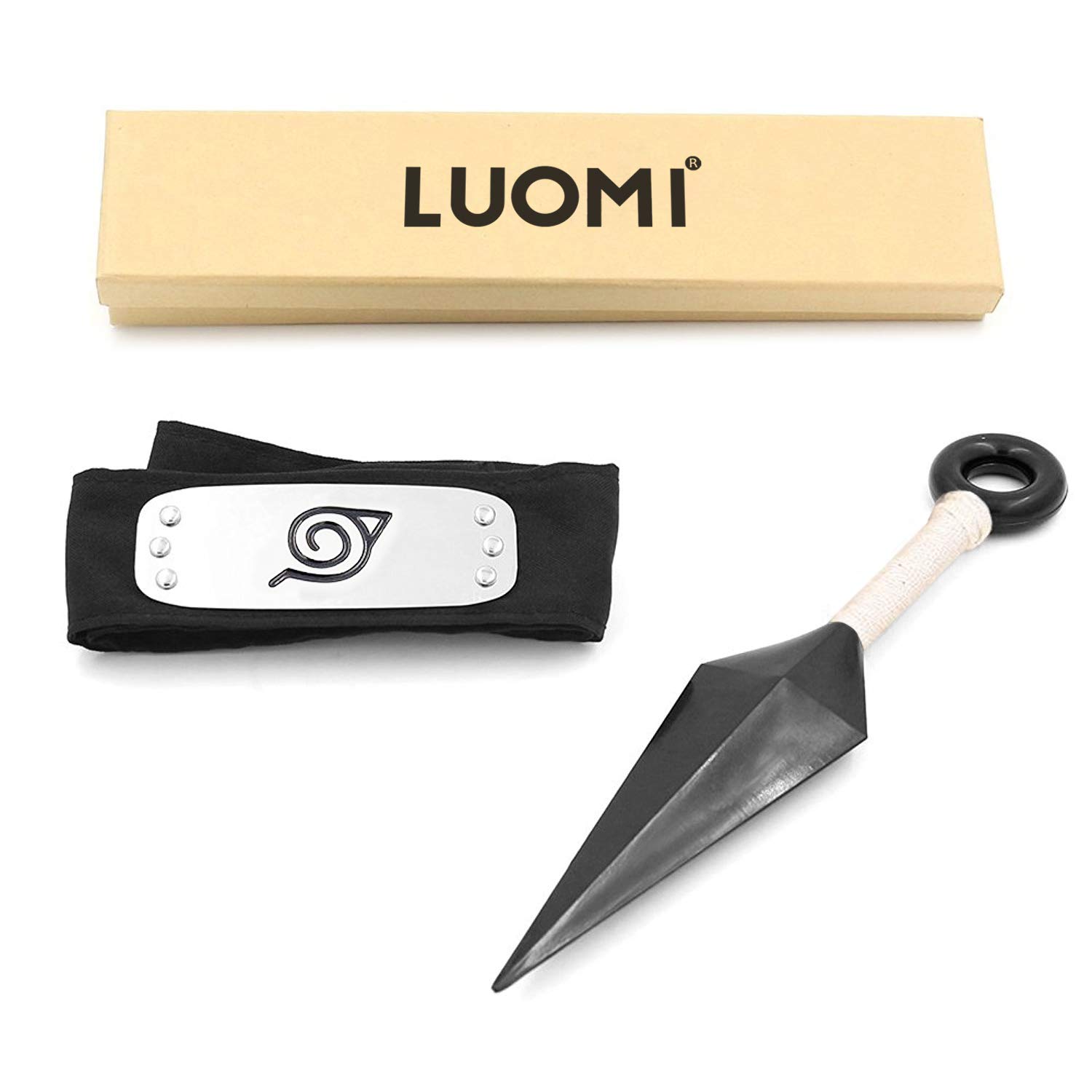 Naruto Anime Naruto Leaf Village Ninja Kunai & Headband Cosplay Props