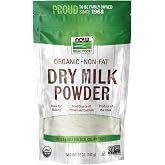 NOW Foods, Organic Non-Fat Dry Milk Powder, Good Source of Calcium, 12 oz