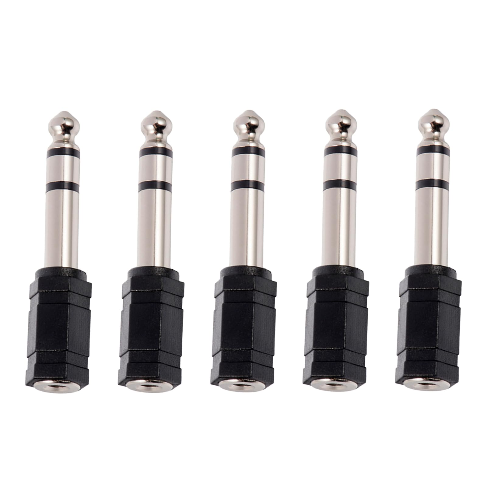 Photo 1 of Suny Smiling 5 Pcs Headphone Jack Adapter,6.35mm to 3.5mm Adapter 6.35 mm (1/4 Inch) to 3.5 mm (1/8 Inch),Stereo Audio Earphon Jack Speaker Headphone Guitar Digital Piano Amp Adapte