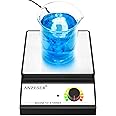 ANZESER Magnetic Stirrer w/Stir Bar, 3000RPM Magnetic Stir Plate, Max Capacity 3000mL Magnetic Mixer (No Heating)