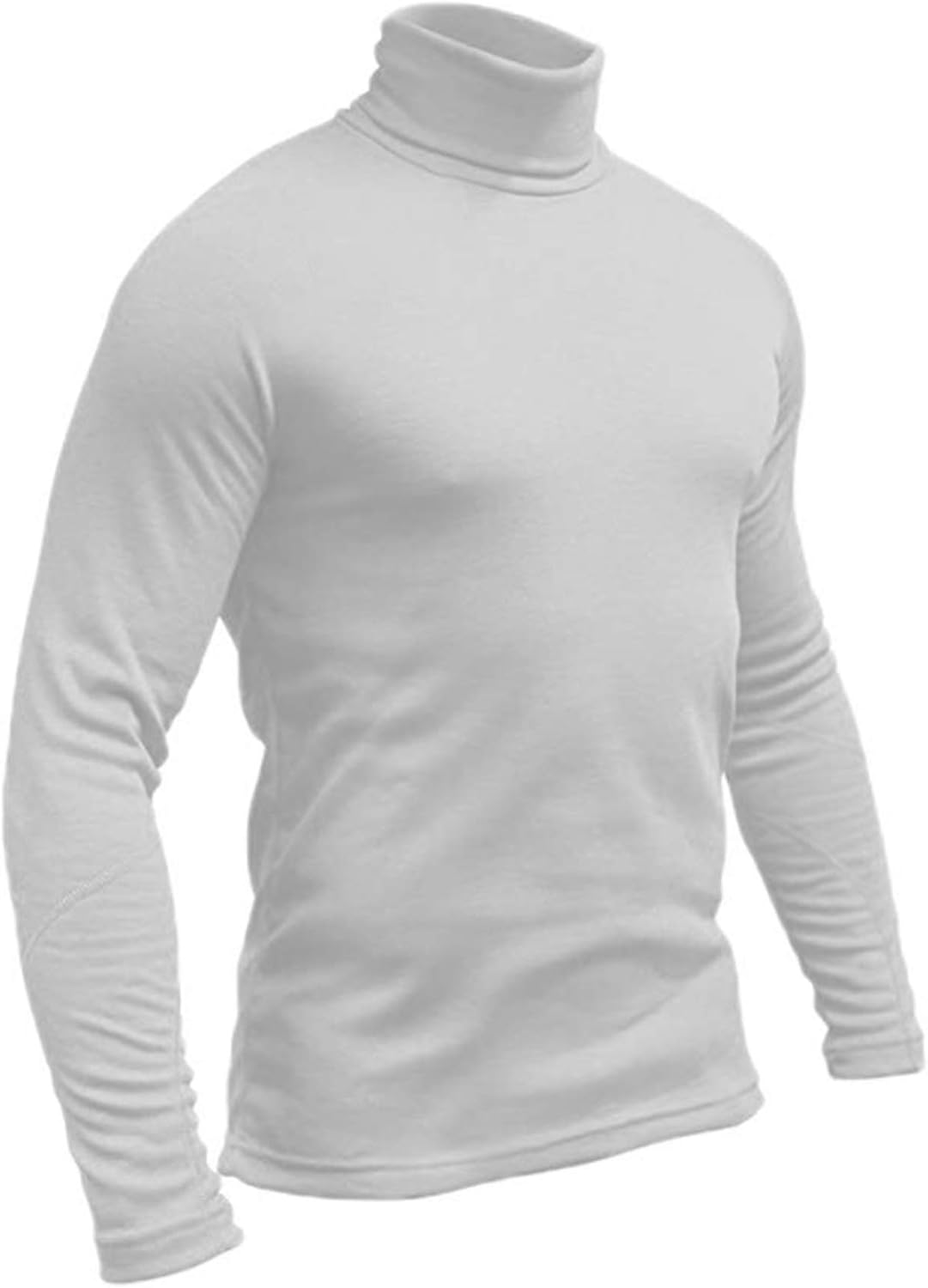 Hann Brooks Mens Soft Cotton Ski Golf Polo Roll Neck Top Black, Brown