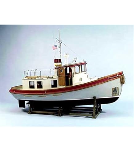Dumas U.S. Army Tug Boat Wood Model Kit - 1/48 Scale ST-74 Tugboat