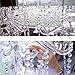 PDTXCLS Sudopo XGpie 16.4Ft Clear Crystal Glass Beads Lamp Chain Chandelier Decoration for Wedding Home and DIY Craft Jewelry Making