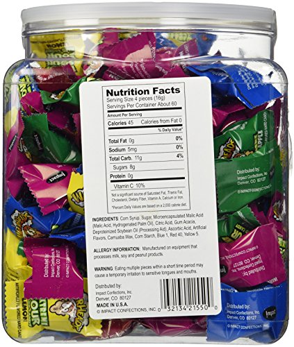 Warheads Extreme Sour Hard Candy (Pack of 480)