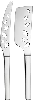 WMF Nuova Käsemesser Set 2-teilig, Käsemesser, Käsebeil, Käseschneider, Cromargan Edelstahl poliert, spülmaschinengeeignet