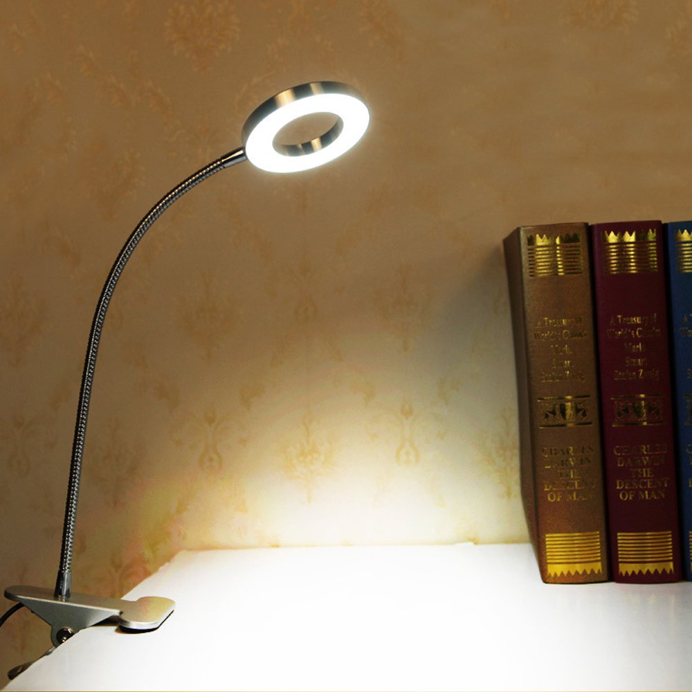 Clip on Book Light, Reading Light, Reading on Bed, USB Plug for Readers, Kids, Children