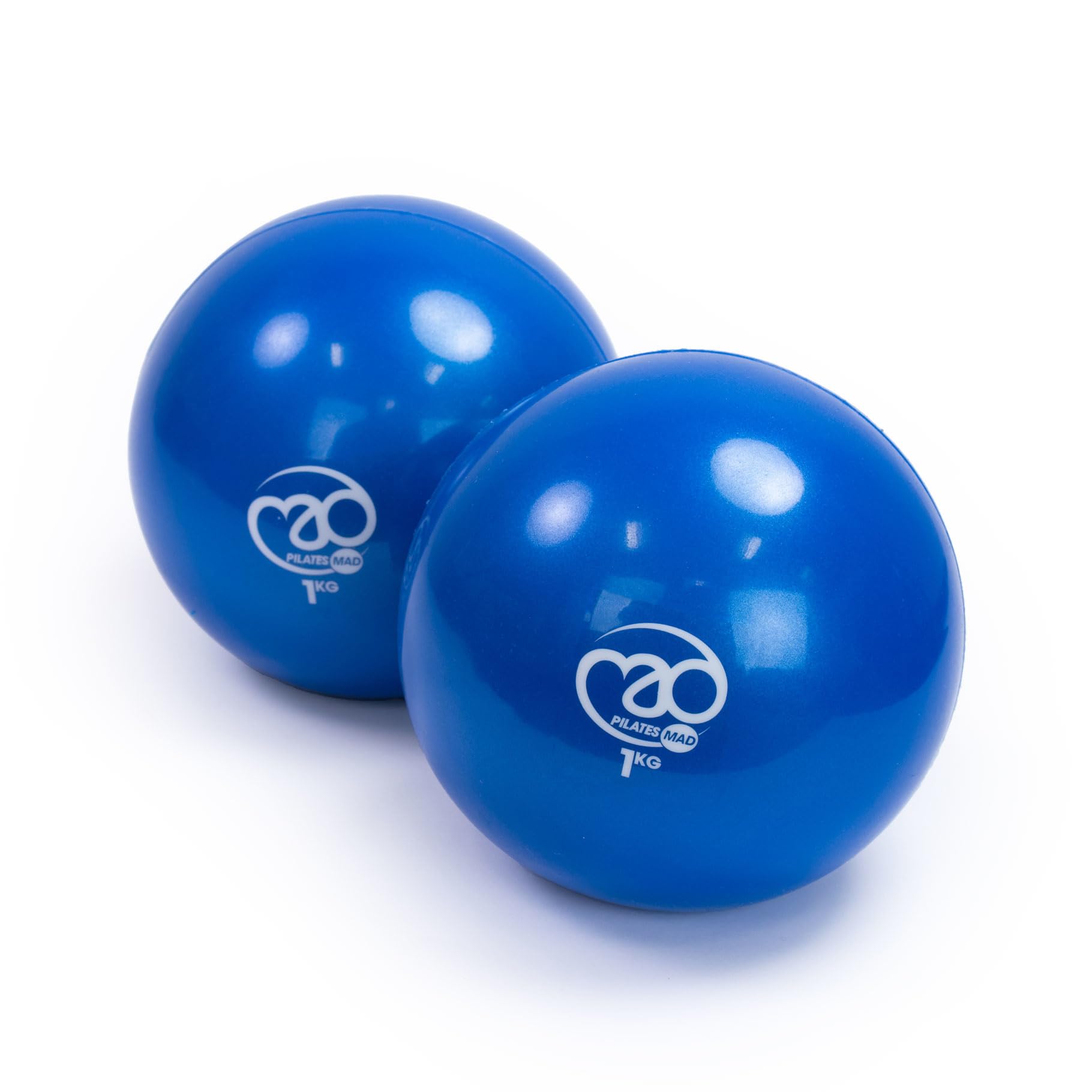 Fitness Mad Soft Weights, Weighted Toning Balls, Soft Pilates Training Pair, 3 Weights Available 0.5 kg / 1 kg / 1.5 kg (Pair)