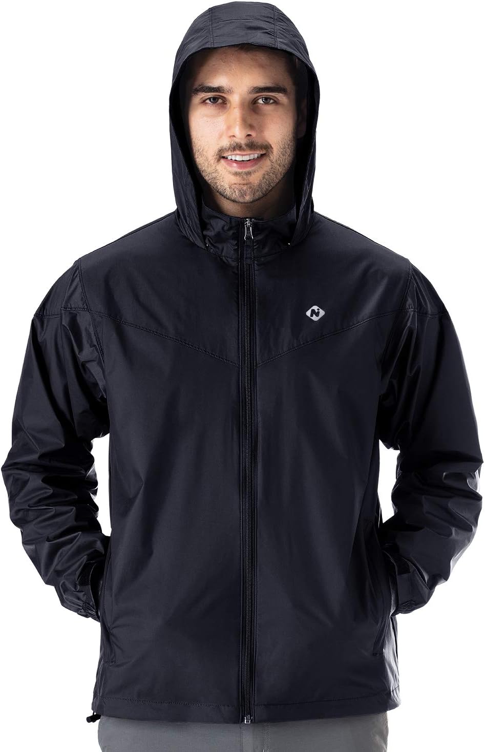 Veste De Pluie Homme NaLatia - Imperméable Avec Capuche | Coupe-Vent Outdoor
