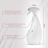 SPRAYZ Spray Water Bottle 500ml 2 Pack Clear Plastic Trigger Spray view 3
