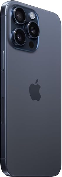 Apple iPhone 15 Pro Max, 256GB, Blue Titanium - Unlocked (Renewed)