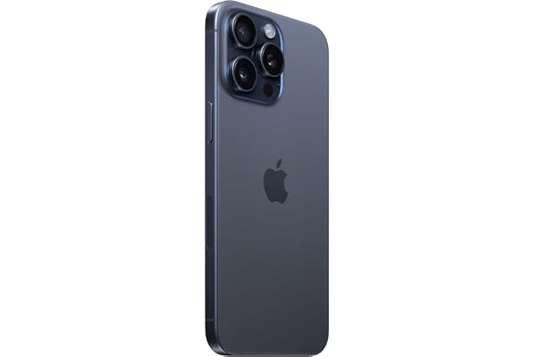 Apple iPhone 15 Pro Max, 256GB, Blue Titanium - Unlocked (Renewed)