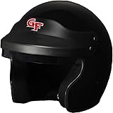 G-Force 3121LRGBK GF1 Open Face Helmet, Large, Black
