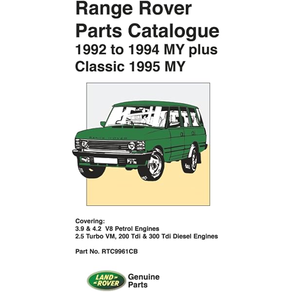 Range Rover Workshop Manual 1990-1994 Model Years Range Rover Workshop Manual 1990-1994 Model Years