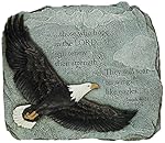 Joseph Studio 60873 Soaring Eagle Garden Stone with Verse They Will Soar on Wings Like Eagles Isaiah 40:31, 11-Inch