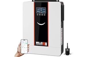 WILLGOON 48V 8.2KW All-in-One Solar Inverter Charger, 160A MPPT Solar Controller, Pure Sine Wave Output, Uninterrupted Power Supply, Off-Grid Solar System (8200W-48V)