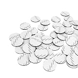 50-Pack Round Double-Sided White Foam Tape – Strong Adhesive Mounting Pads, 25mm Diameter, ≥2mm Thick, Waterproof, For Wood, Metal, Glass, Plastic, Ceramic