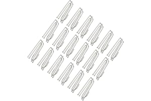 Beaupretty 50pcs Stainless Steel Shower Curtain Hooks Four-Prong Pleater Clips for Bath Curtains, Heavy-Duty