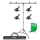 EMART 8.5 x 5ft Portable T-Shape Backdrop Stand Kit