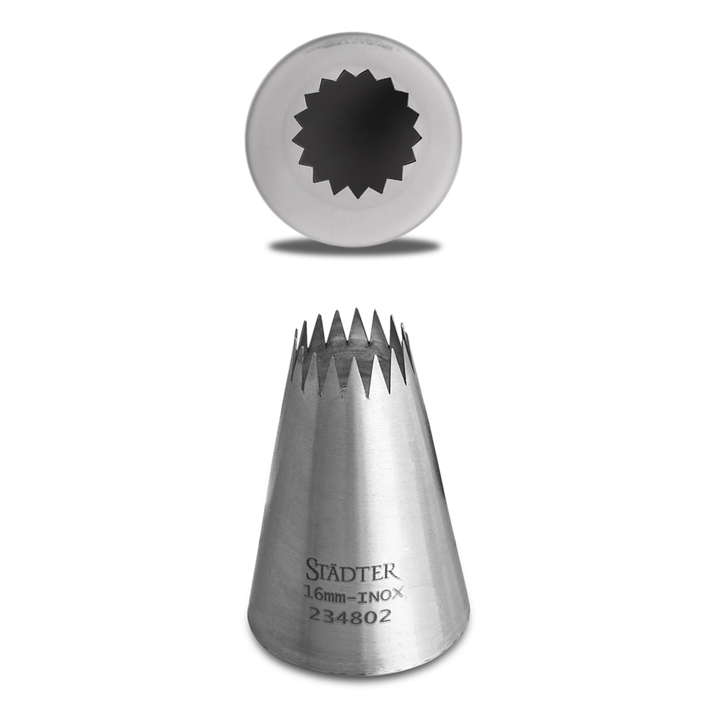Staedter Fine Star Tip, 16 mm, Stainless Steel, Silver