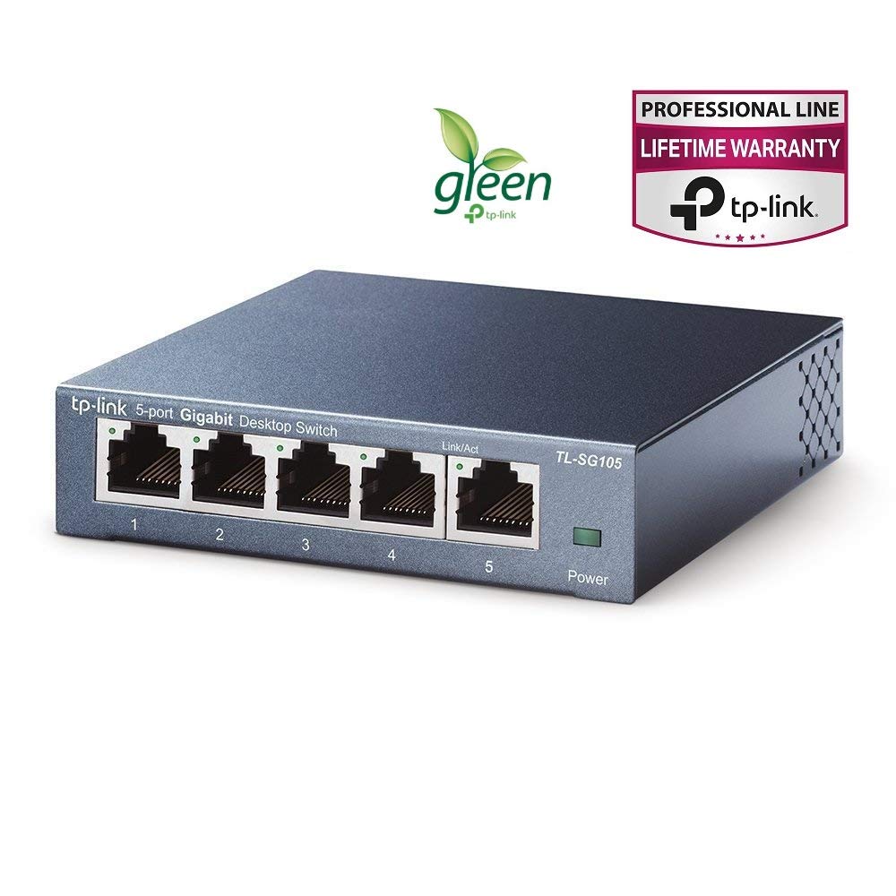 TPLink TLSG105 5Port Gigabit Switch, Desktop/WallMount