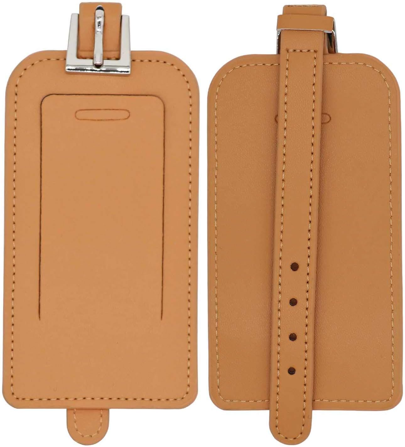 leather luggage labels