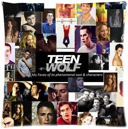 Atnee Cool Unique Teen-Wolf Actor Collections Cotton And Polyester Square Zippered Pillowcases Case 18 by 18 Inch