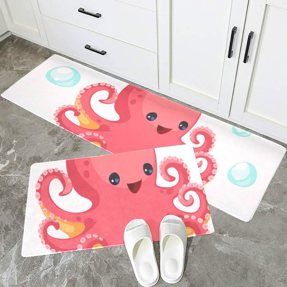 Yiayen Alfombrilla de Cocina para el hogar Kawaii Divertidos Dibujos