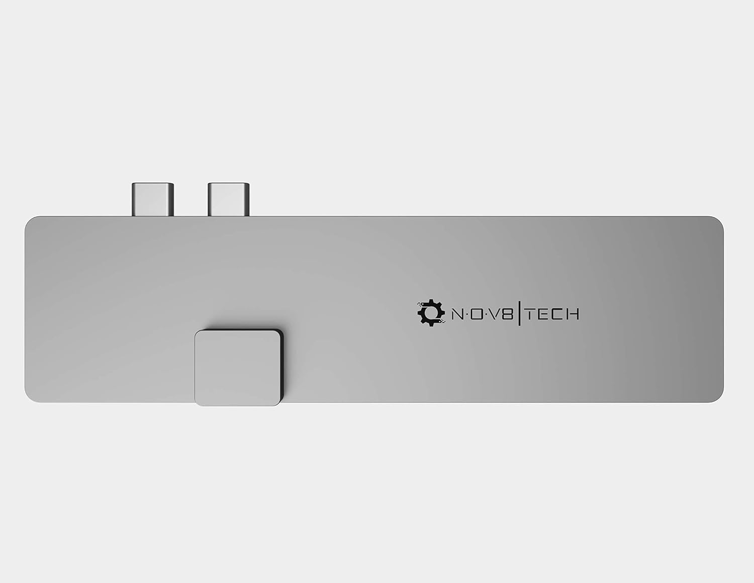 space grey nov8tech usb c hub 8in2 ethernet 4k hdmi adapter for macbook pro 2020 2019 2018 2017 2016 macbook air 20 19 18 docking station sd microsd 2x usb 3 0 gray usb c 100w power delivery hubs