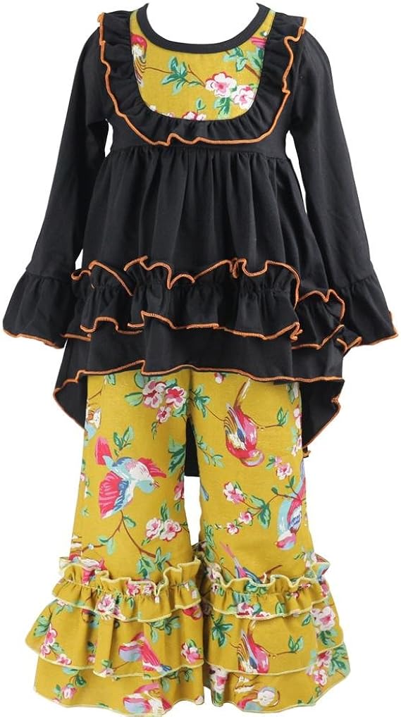 women's boutique ruffle pants