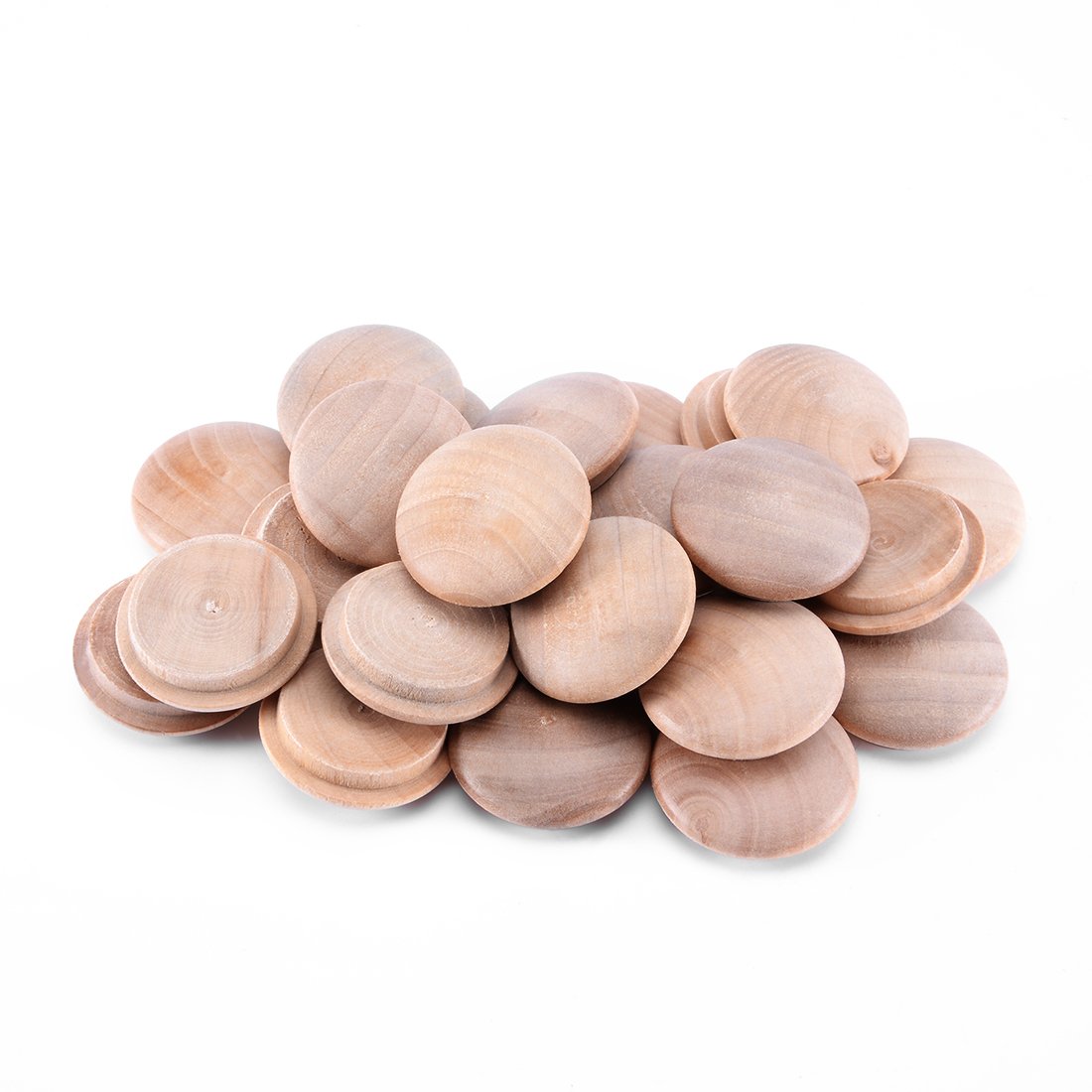 Sourcingmap 25mm (0.98") Cherry Button Top Wood Plugs Hardwood, for Screw Holes Craft Furniture Woodworking, 25pcs (Pack of 25)