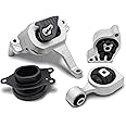 Engine Motor Engine Mount & Transmission Mount Kit for 2007 2008 2009 2010 2011 2012 Nissan Altima 2.5L A4339 A4340 A4350 A4353(Set of 4)