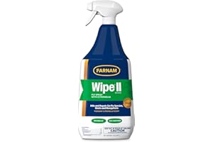 Farnam Wipe II Brand Horse Fly Spray with Citronella, Kills and Repels Flies, Conditions Coats, 32 oz