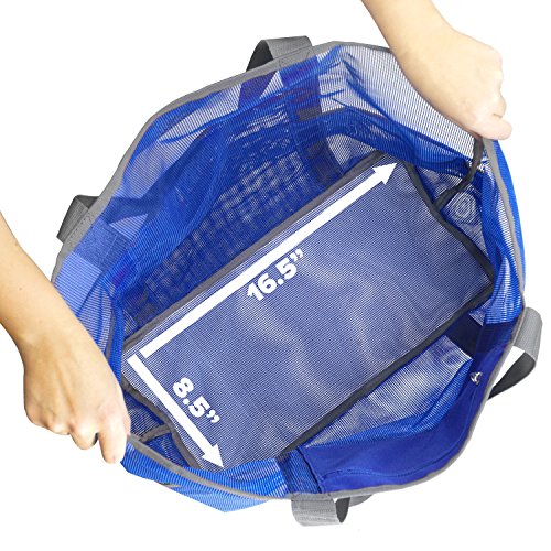 Dejaroo Beach Bag Mesh Beach Bag Large lightweight beach tote with