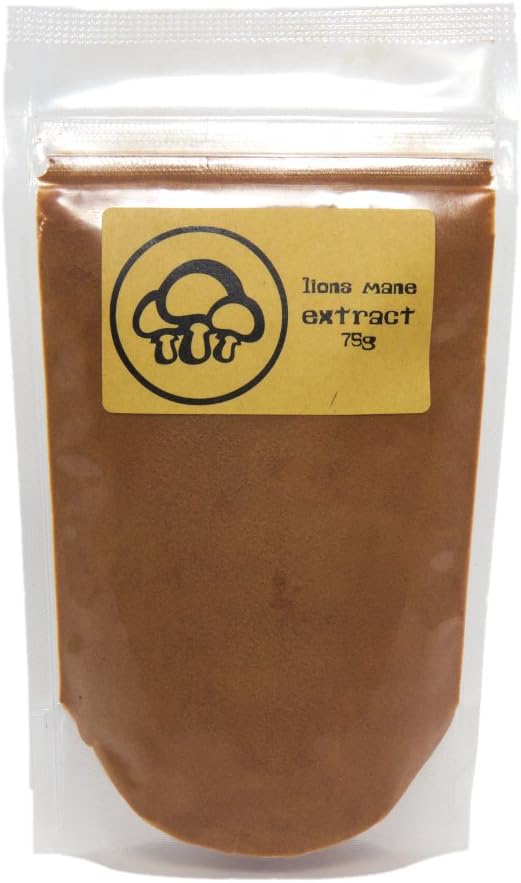 Lion’s Mane Extract Powder by Appropriated Cultures - Organic, Fruiting Body Lion’s Mane Extract - 75g bulk powder