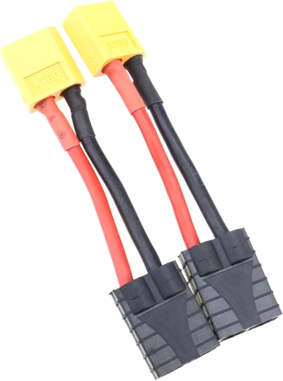 OTOTEC 2Pcs XT60 Male to Female Connector Adaptor Plug 14AWG with 8cm Cable for RC UAV Car Charger LiPo Battery Connector