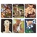 BLUE PANDA 12 Pack Wild Animal File Folders with Pockets, Decorative Designs for Kids, School Supplies, Office, Letter Size (12x9.5 in)