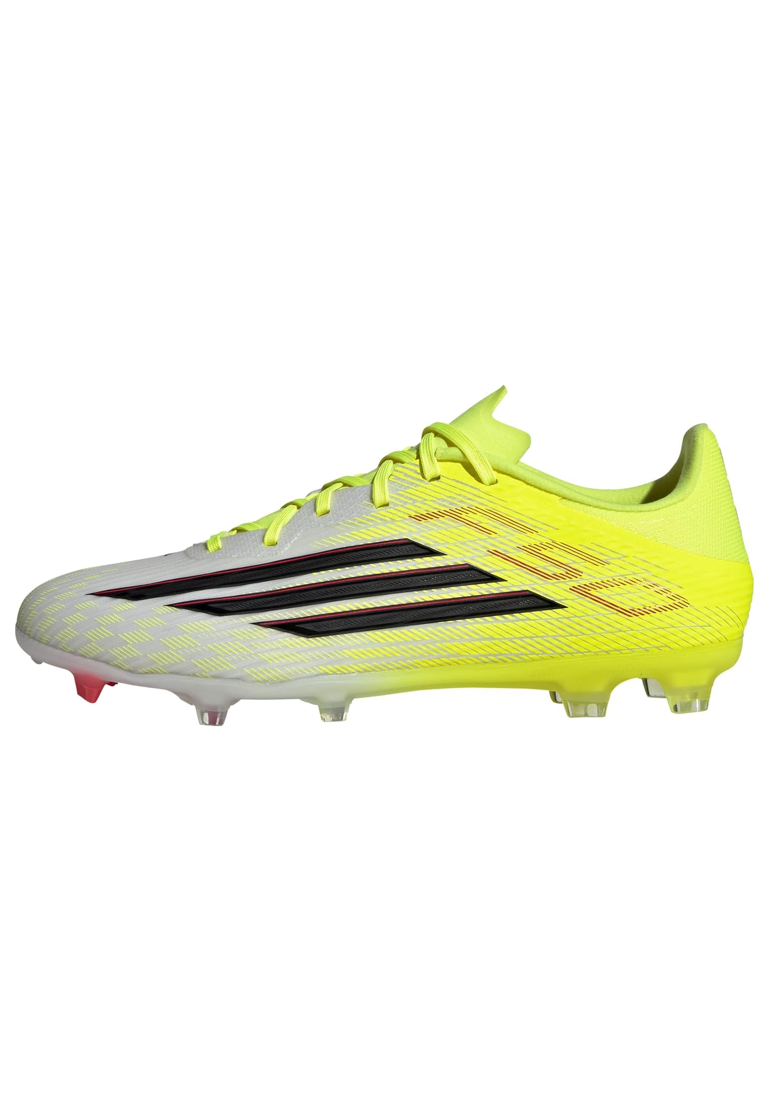 adidas Unisex-Adult F50 League Firm Ground/Multi Ground, Team Solar Yellow/Black/Lucid Red, 10