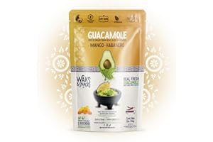 WAKS & SNACKS Freeze-Dried Guacamole Mango-Habanero | 100% Fresh Hass Avocados, Perfect for Tortilla Chips | Energizes Camping & Hiking Meals | Vegan, Gluten-Free Guac Dip | 2 Avocados | 2 oz, 1-Pack