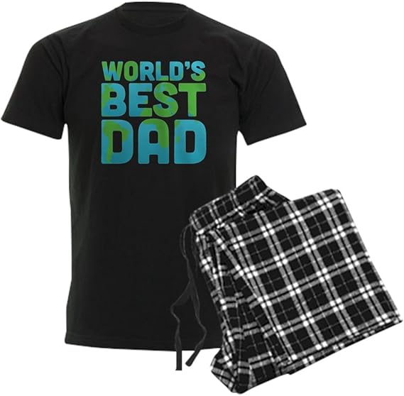 CafePress World's Best Dad Pajamas Unisex Novelty Cotton Pajama Set