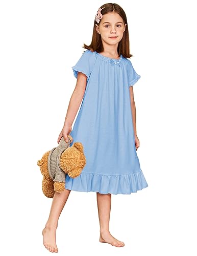 Arshiner Girls Sleepshirts Victorian Nightgown Short Pajama Night