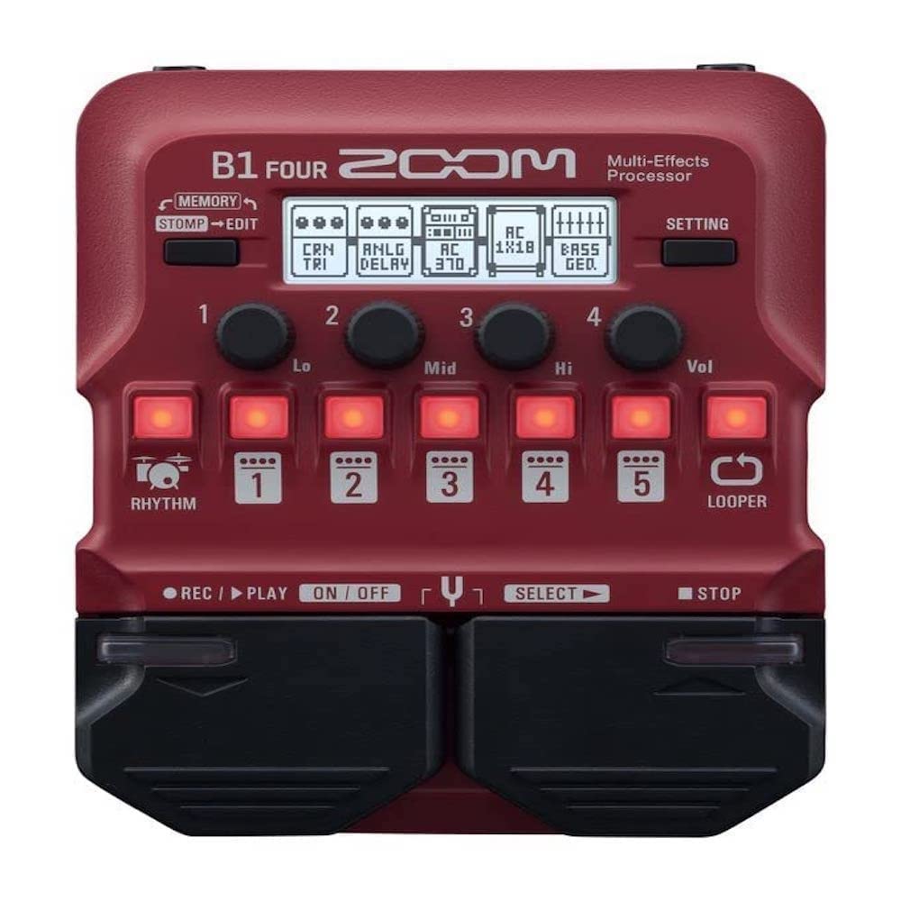 Zoom B1 FOUR - UK Version Bass Effects Pedal
