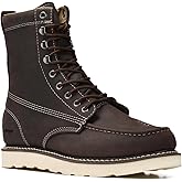 Golden Fox 8" Men's Moc Toe Wedge Comfortable Leather Work Boots, Goodyear Welt Construction, Industrial, Ironworker