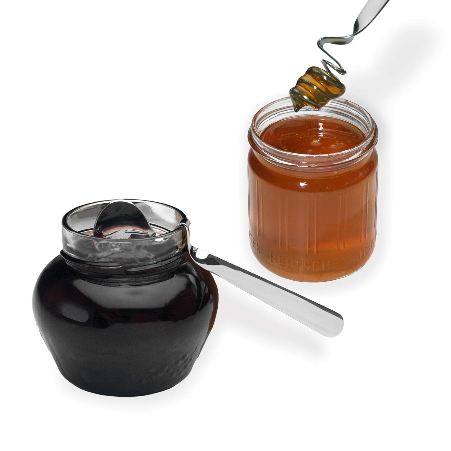 CHG 9593-00 2-Piece Honey and Marmalade Spoon Set L 13.5 and 14 cm