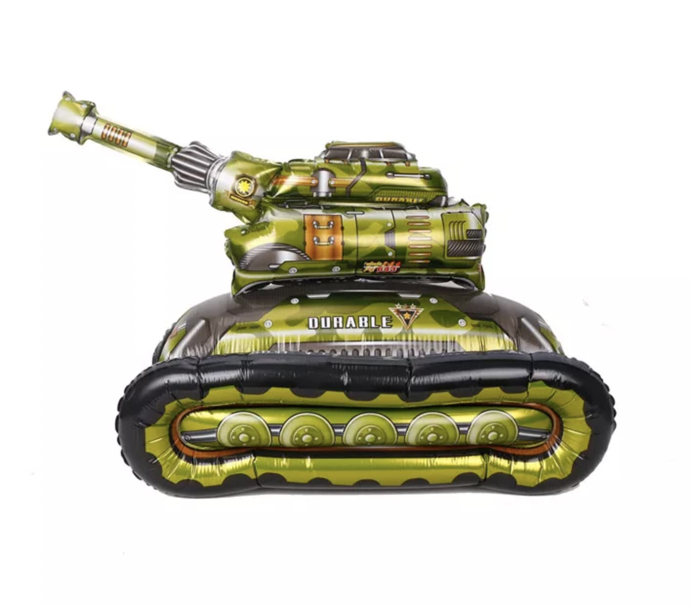 Zebra Balloons Tank Army Foil Balloon, 70cm/28inch