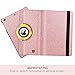 BENTOBEN iPad Mini Case Rotating, iPad Mini 2/3 Case Glitter, Slim Bling Faux Leather Kickstand Smart Cover Auto Sleep Wake 360 Degree Rotating Protective Tablet Case for iPad Mini 1/2/3, Rose Gold
